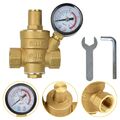 Einstellbar Druckminderer DN15 1/2" Ventil Wasser Druckregler mit Manometer