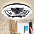 Moderne Smart-LED-Deckenleuchte Fan Deckenventilator Mit Lampe + Fernbedienung A
