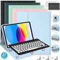 Hülle mit QWERTZ Bluetooth Tastatur Für iPad 6 7 8 9 10 11 Gen Pro Air 11 M2 M3