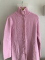 Lange Strickjacke / Rosa  Cardigan, Kurzmantel mit großen Knöpfen, Gr.36-38