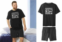 Livergy Herren Sommer Pyjama Shorty Schlafanzug Kurz Übergrößen