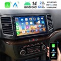 2+64GB Android 14 IPS Autoradio Carplay BT GPS Navi Für VW Sharan 7N Alhambra II