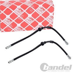2X FEBI BILSTEIN BREMSSCHLÄUCHE VORNE BEIDSEITIG PASSEND FÜR AUDI Q7 PORSCHE