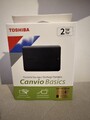 Toshiba 2TB Canvio Basics tragbare Festplatte Brandneu verpackt versiegelt Neu in OVP