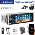 Funk Carplay Android Auto Autoradio 1DIN Mit Bildschirm USB AUX SD FM BT MIK Kam