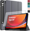 Lonfeid Stifthalter Hülle + 9H Hartglas für Samsung Galaxy Tab S9 11 2023 Case