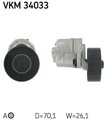 SKF (VKM 34033) Spannrolle, Keilrippenriemen für FORD MAZDA