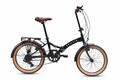 CHILLIZ Faltrad 20 Zoll FLD.01 schwarz Rahmenhöhe 33 cm Damen Herren Klapprad 6 