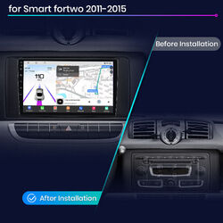 DAB+ Android13 Für Smart Fortwo 451 2010-2015 Autoradio GPS Navi CarPlay 6+128GB