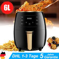 Heißluftfritteuse XXL Air fryer Backofen Fritteusen Heißluft Friteuse Grill 6L