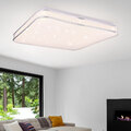 LED Decken Lampe Wohn Zimmer Strahler Sternen Himmel Effekt Leuchte Chrom Ring