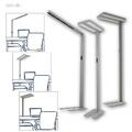 Design-Büro-Lampe, LED Steh-Leuchte für Schreibtisch, Smart Touch-Display & PIR