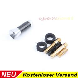 Stab Antenne Auto Dach Kurz  3,5cm Carbon Design Radio Universal Adapter Fuß DAB