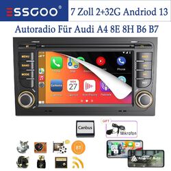 Für Audi A4 S4 RS4 B6 B7 8E 8H 2+32G Carplay Autoradio Android 13 GPS Navi WIFI