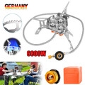 Mini Campingkocher 6800W Winddicht Outdoor Camping Gas Kocher Faltbar Herd DHL