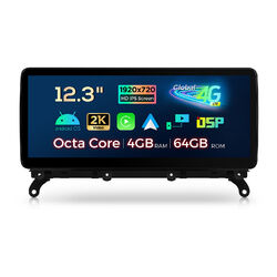 12,3" Autoradio Android 14 4G+64G 8-Kern GPS Navi WIFI 4G LTE für BMW X3 F25 CIC