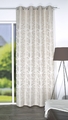 HOME WOHNIDEEN Ösen-Schal CAMILLA, Jacquard, blickdicht, natur, HxB 245x140 cm