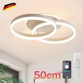 LED Deckenlampe Deckenleuchte Wohnzimmer Küche keller Bad Lampe Decke 2-Ringe DE