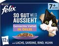 FELIX So gut wie es aussieht Senior Katzenfutter nass in Gelee, 85 g (72er Pack)