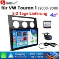 DAB+ Für VW Touran 1T1 1T2 1T3 2003-2010 Android Autoradio GPS WIFI FM CarPlay