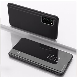 Handyhülle Clear View Case Flip Cover Mirror Handy Schutz Hülle Spiegel Tasche