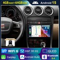 4+64G Android 15 IPS AutoRadio GPS Navi Carplay +AHD Kam Für Audi A4 S4 B6 B7 B8