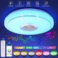 RGB LED Deckenlampe Dimmbar mit Fernbedienung APP und Bluetooth Lautsprecher DHL