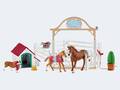 Schleich 42458 Horse Club Hannahs Gastpferde mit Hündin Ruby NEU OVP<