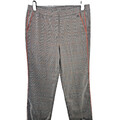Basler karierte Damenhose Schlupfhose, Größe UK 18, grau/orange