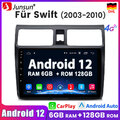 6+128G 10"Autoradio Für SUZUKI SWIFT2003-2010 Android12 GPS Navi WIFI BT Carplay