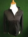 H&M Damen Langarm Bluse Gr. 34 Schwarz 5804 Z
