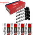 4x BREMI Zündspule + CHAMPION Zündkerze für Ford C-Max II DXA/CB7 DXA/CEU 1.6