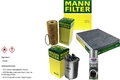 MANN-FILTER Paket + Presto Klima-Reiniger für VW Caddy II Kombi 9K9B Polo