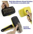 Selbstreinigende Hundebürste / Katzenbürste für mittellanges und kurzes Fell