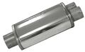 Simons universeller Schalldämpfer Topf Auspuff Leise Split 76 mm -> 2x 63 mm
