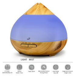 Aroma Diffuser Likemylux 300ml Luftbefeuchter Ultraschall Öl Diffusor LED