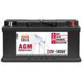 Solarbatterie AGM 140Ah 12V Versorgung Boot Batterie statt GEL 130Ah 120Ah