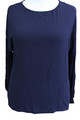 Sheego Damen Shirt Langarmshirt Schwarz 40/42 Pullover Pulli  Oberteil Basic