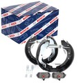BOSCH BREMSBACKEN SATZ 254mm HINTERACHSE passend für CITROËN C25 C35 FIAT