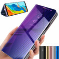 Spiegel Hülle für Huawei P30 Lite New Edition FlipCase Clear Cover Handy Tasche