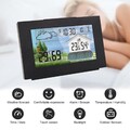 Funk Wetterstation Thermometer Farbdisplay Innen-Außensensor Digitale Wecker