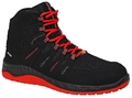Sicherheitsschuhe MADDOX black-red Mid ESD S3 Herren Textil Stahlkappe leicht...