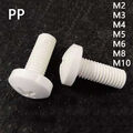 PP Polypropylen Kunststoff Kreuzschlitz LinsenkopfSchraube M2 M3 M4 M5 M6 M8 M10