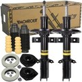 2x MONROE Stoßdämpfer + Service-Kit + Domlager Vorne für MERCEDES CITAN W415