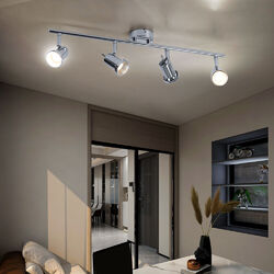 Deckenleuchte Spotleuchte Spotleiste LED Chrom Deckenlampe Strahler schwenkbar