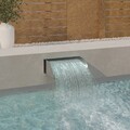 Schwalldusche Wasserfall Edelstahl Schwimmbad Pool Schwallbrause ohne/ mit LED