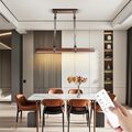 LED Hängelampe Esstisch Holz Pendelleuchte Stufen Dimmbar Holz Für Wohnzimmer
