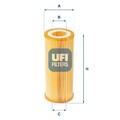 UFI Ölfilter 25.080.00 für AUDI PORSCHE VW