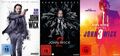 John Wick: Kapitel 1+2+3 (Keanu Reeves) im Set # 3-DVD-NEU