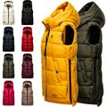 Marikoo Damen Weste Herbst Steppweste Kapuze Übergangsjacke Bodywarmer ZARINAA